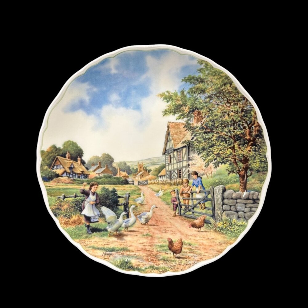 Vintage Royal Doulton Village Life Collector Plate by Anthony Forster